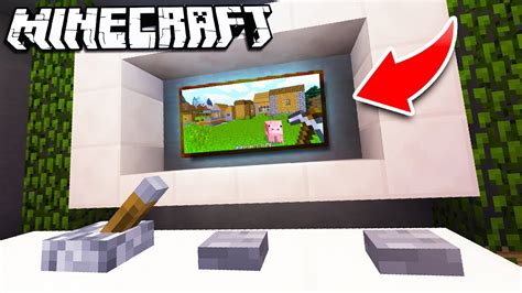 How To Make A Working Tv In Minecraft Java Edition