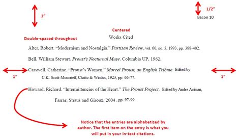 how to make a works cited page in mla format for websites