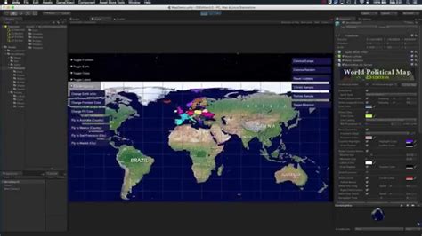 how to make a world map in unity