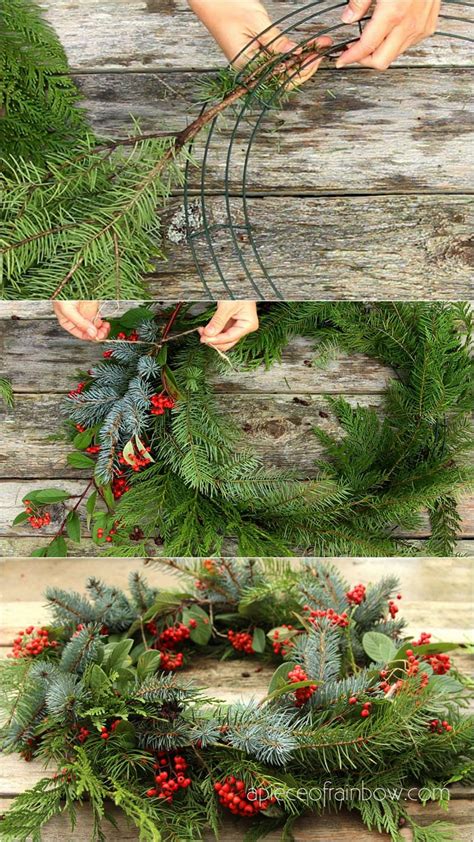 how to make a wreath with a wire frame