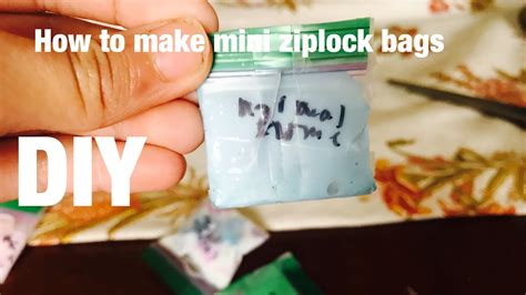 how to make a ziploc bag smaller