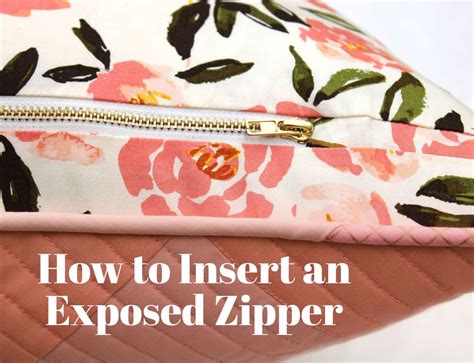 How To Make A Zipper Insert