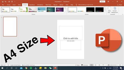 How To Make A4 Slide In Powerpoint