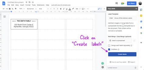 How To Make Address Labels In Google