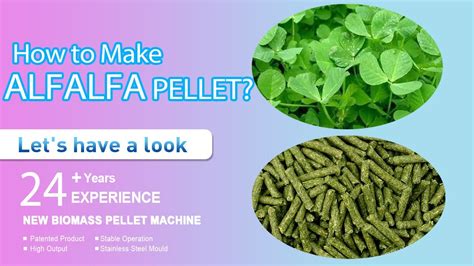how to make alfalfa pellets