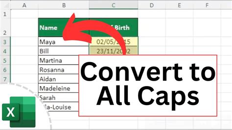 How To Make All Caps In Excel Without Retyping