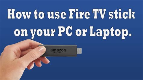 how to make amazon fire stick work on laptop
