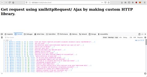 how to make an ajax request