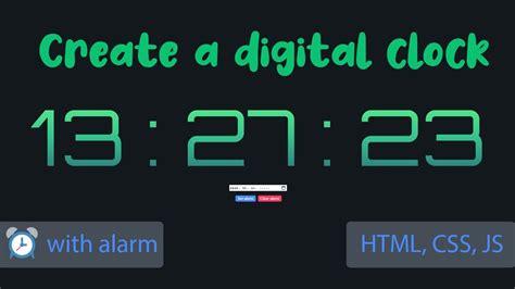 How To Make An Alarm Clock In Javascript