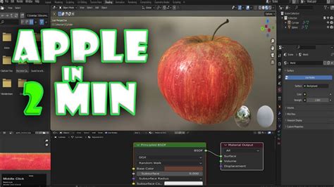 How To Make An Apple In Blender 2 8