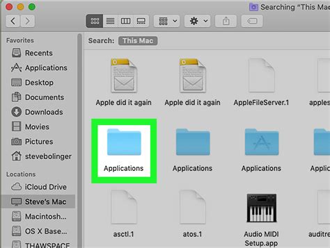 how to make an application folder on mac
