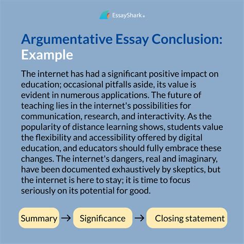 how to make an argumentative conclusion