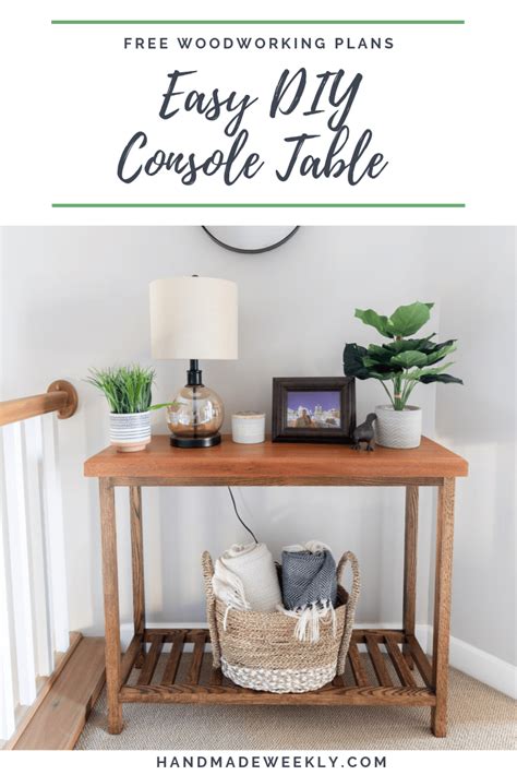 How To Make An Easy Console Table