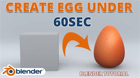 how to make an egg shape in blender