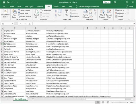how to make an email mailing list from excel