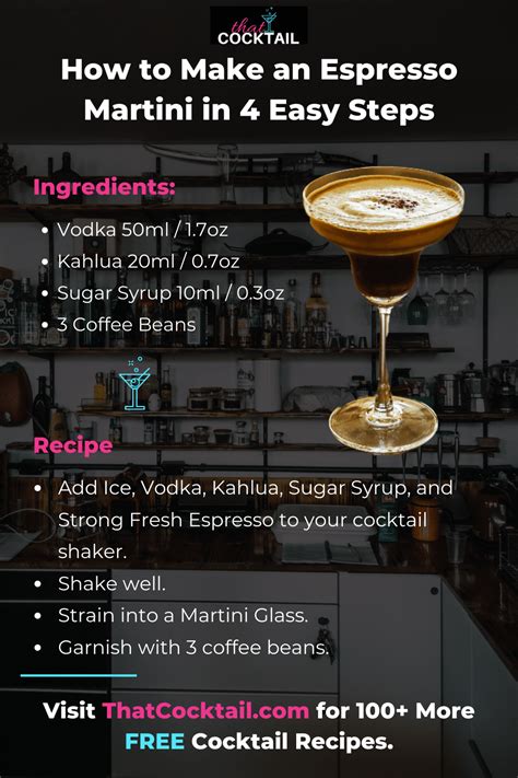 how to make an espresso martini ingredients