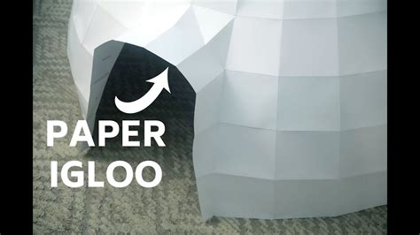 How To Make An Igloo From Paper