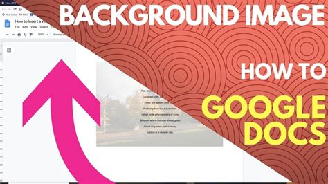 How To Make An Image A Background In Google Doc