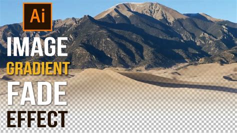 how to make an image fade into the background in illustrator