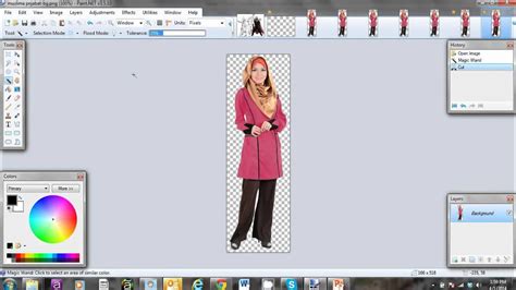 how to make an image see through in paint