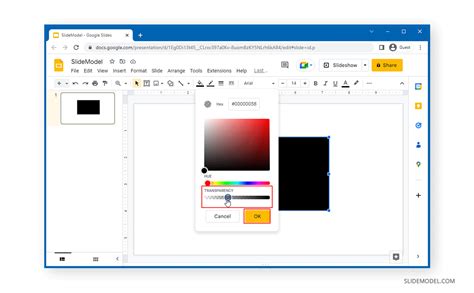 how to make an image transparent in google slides on chromebook