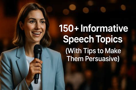 how to make an informative speech not persuasive