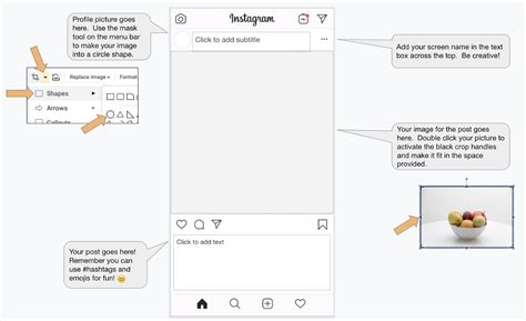 how to make an instagram template on google slides
