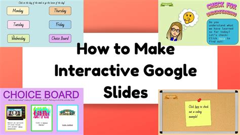 how to make an interactive slide in google slides