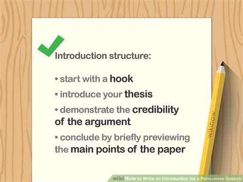 how to make an introduction for a persuasive speech