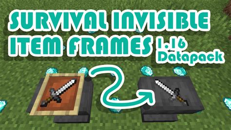 How To Make An Invisible Item Frame In Minecraft Survival