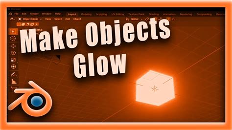 how to make an object glow in blender 4.3