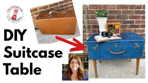 how to make an old suitcase into a table
