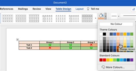How To Make An Open Table In Word