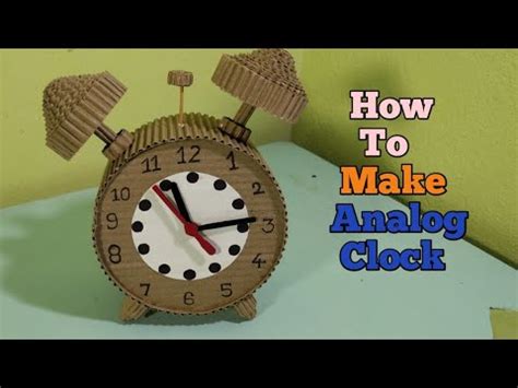How To Make Analog Clock With Cardboard