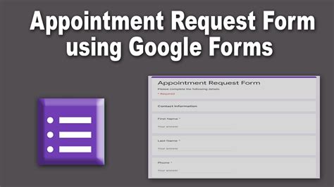 how to make appointments with google forms