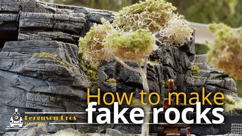 how to make artificial rock formations