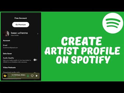 how to make artist profile on spotify