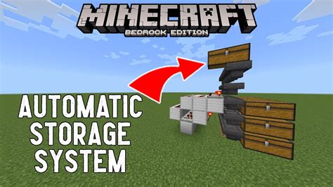 How To Make Automatic Storage System Minecraft