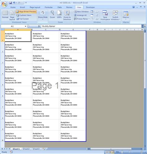 how to make avery labels from excel in word
