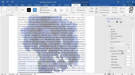 how to make background transparent in word