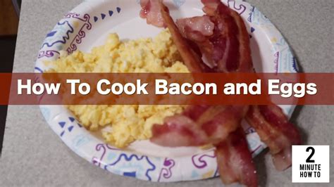 how to make bacon and eggs step by step