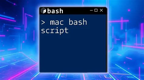 how to make bash script mac