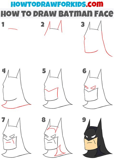 how to make batman step by step
