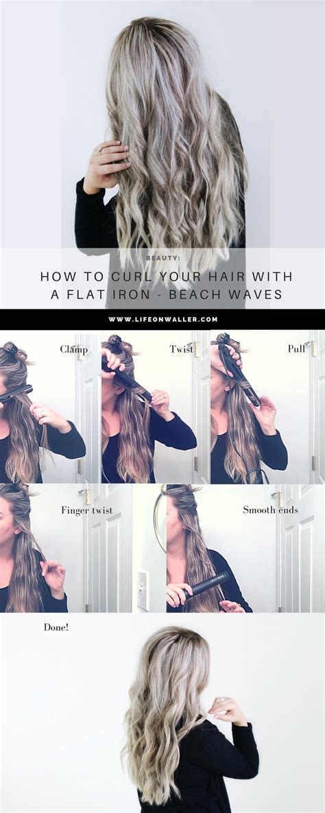 Beach Waves Using a Flat Iron for Short/Medium Length Hair