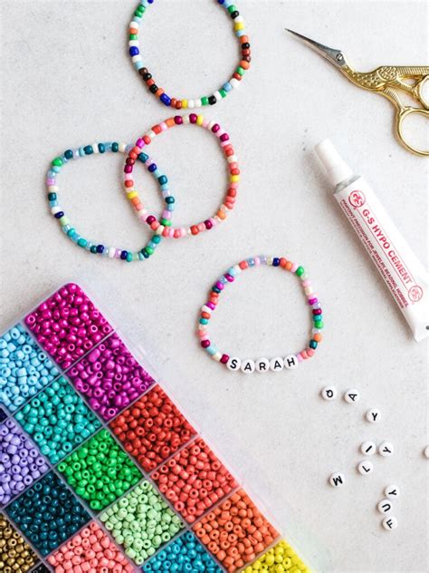 how to make bead bracelets with elastic string