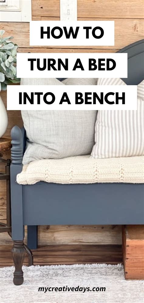 How To Make Bench From Bed Frame