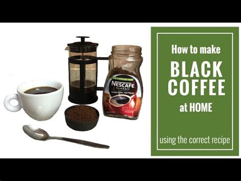 how to make black coffee with espresso