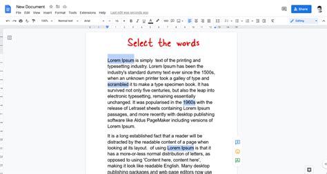 how to make bold in google docs