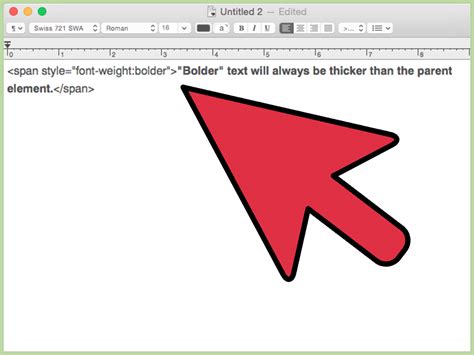 how to make bold text code