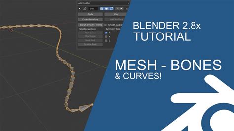 How To Make Bones In Blender 2.8